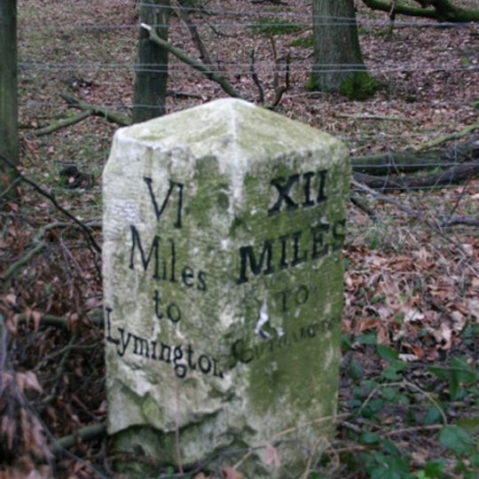 Milestone 10 Metres South Of Entrance To New Park On Opposite Side Of Road