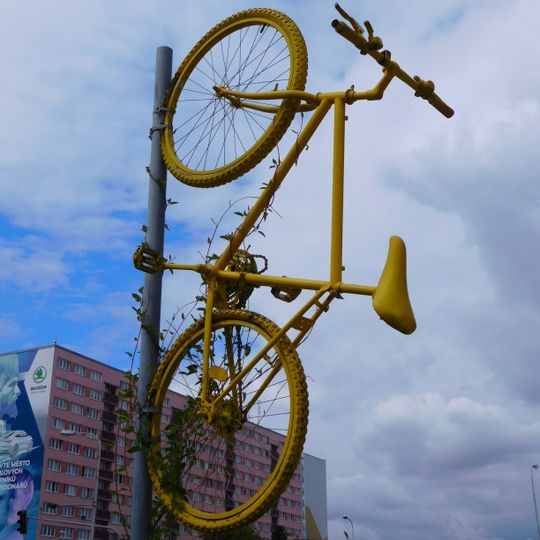 Yellow bicycle