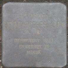 Stolperstein dedicated to Hermann Breslauer