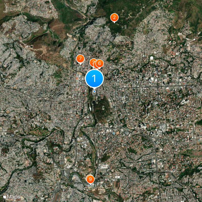 Estadio Nacional Chelato Uclés Mapa