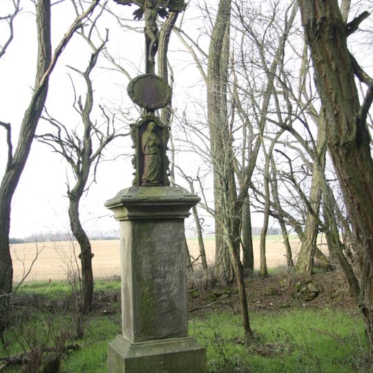 Kříž v bývalých Lipňanech