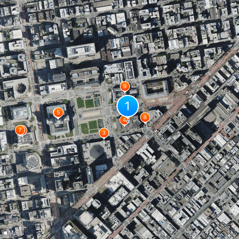 Civic Center Mapa