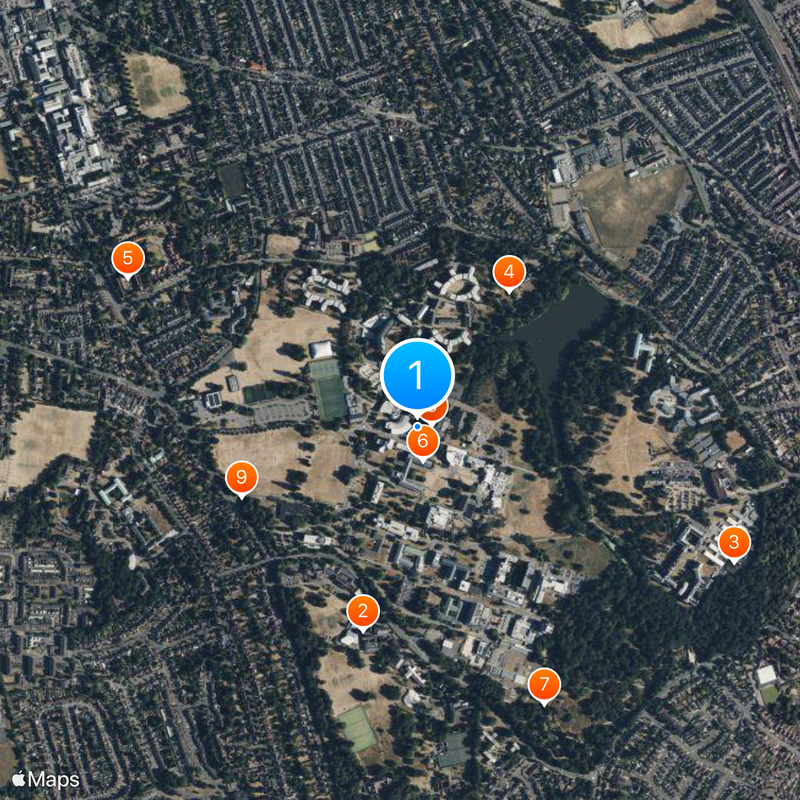 University of Reading Map