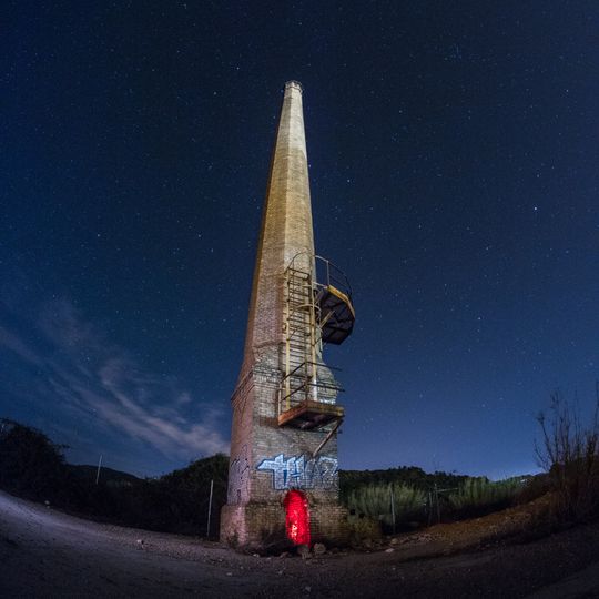 Chimney of NESA paper factory