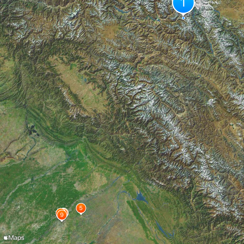 India–Pakistan border Map