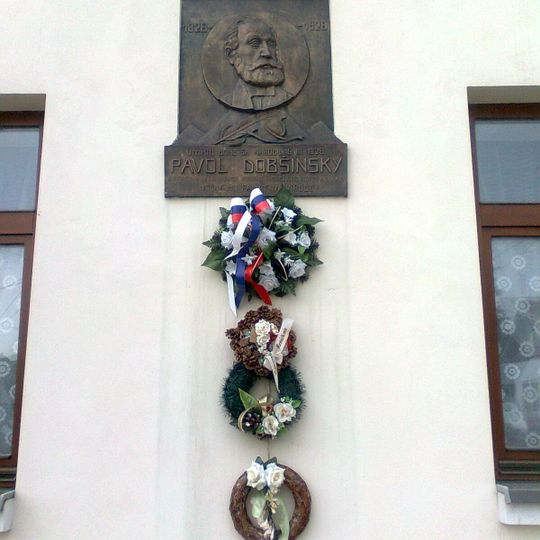 Rodný dom P. Dobšinského, tabuľa pamätná