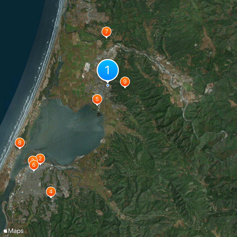 California State Polytechnic University, Humboldt Map
