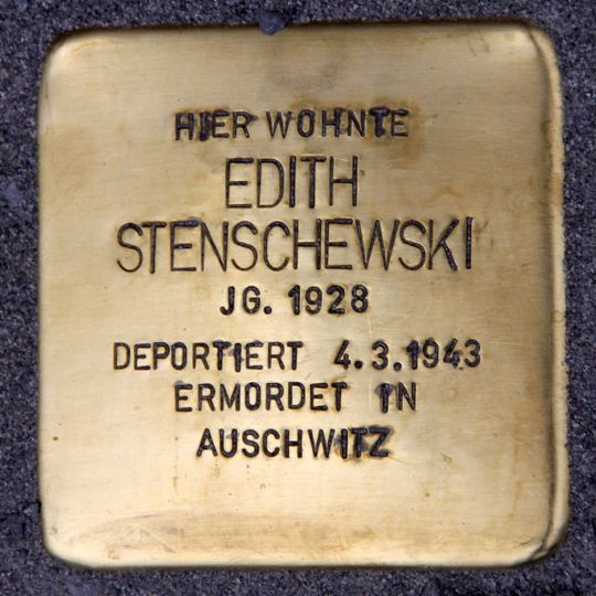 Stolperstein für Edith Stenschewski