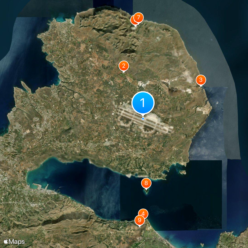 Aéroport international de La Canée Carte