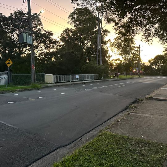 Brickmakers Creek-Lawrence Hargrave Road bridge