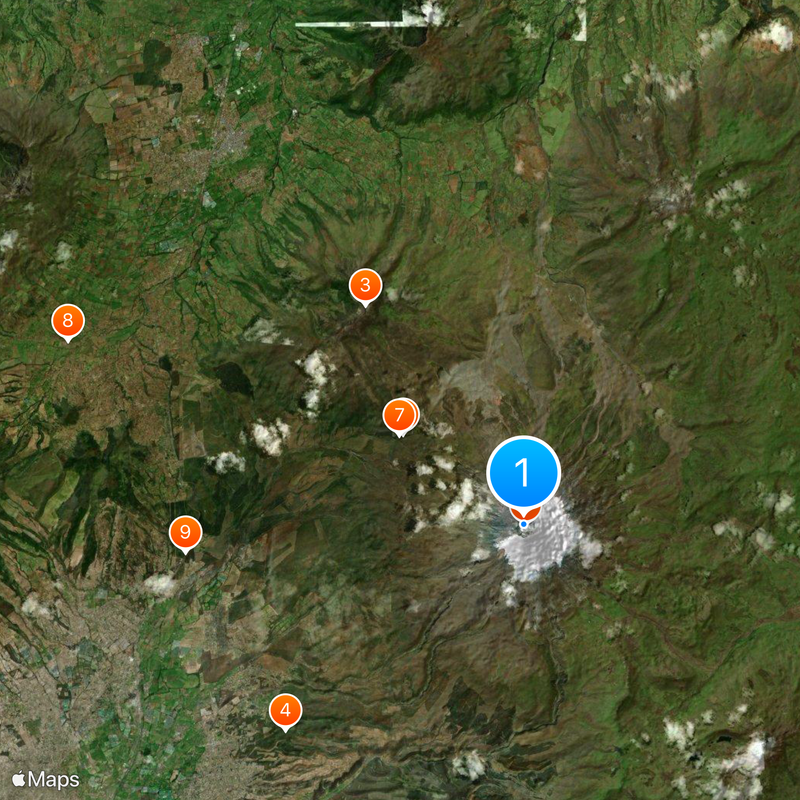 Nationalpark Cotopaxi Karte