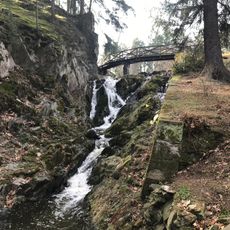 Průhonice waterfall