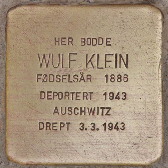 Stolperstein en memoria de Wulf Klein