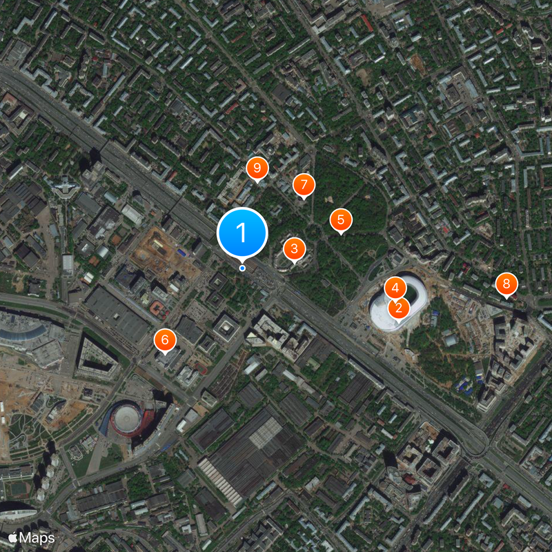 Leningradsky Avenue Map
