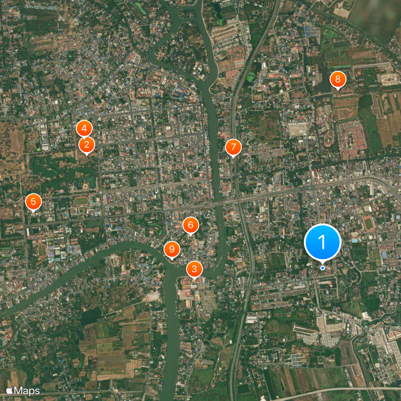 Wat Yai Chai Mongkon Carte