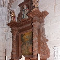 Altar and altarpiece of the Saint Claudius chapel in the collegiate church of Semur-en-Auxois