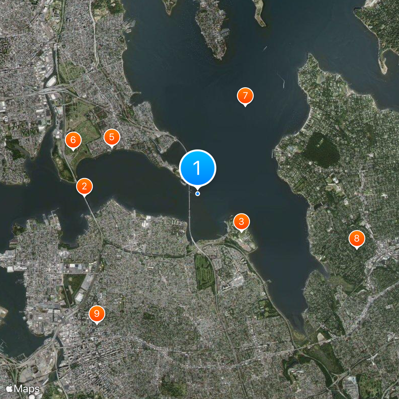 Pont de Throgs Neck Carte