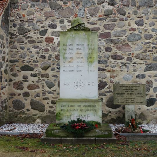 War memorial Löhme