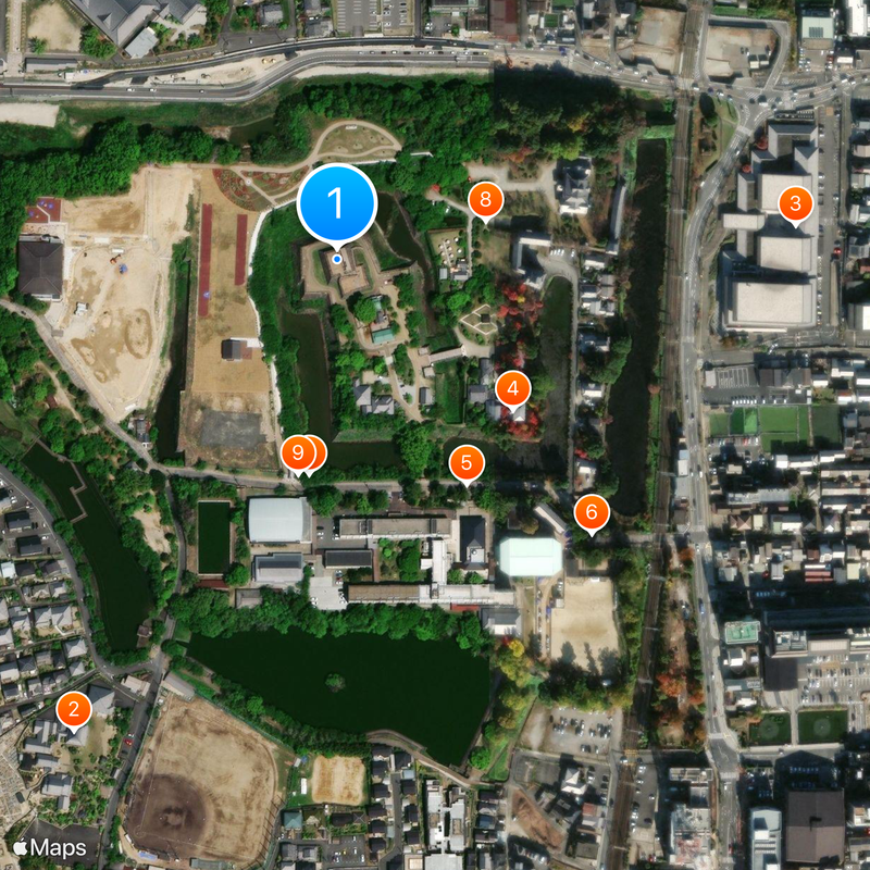 Kōriyama Castle Map