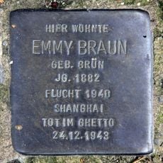 Stolperstein dedicated to Emmy Braun