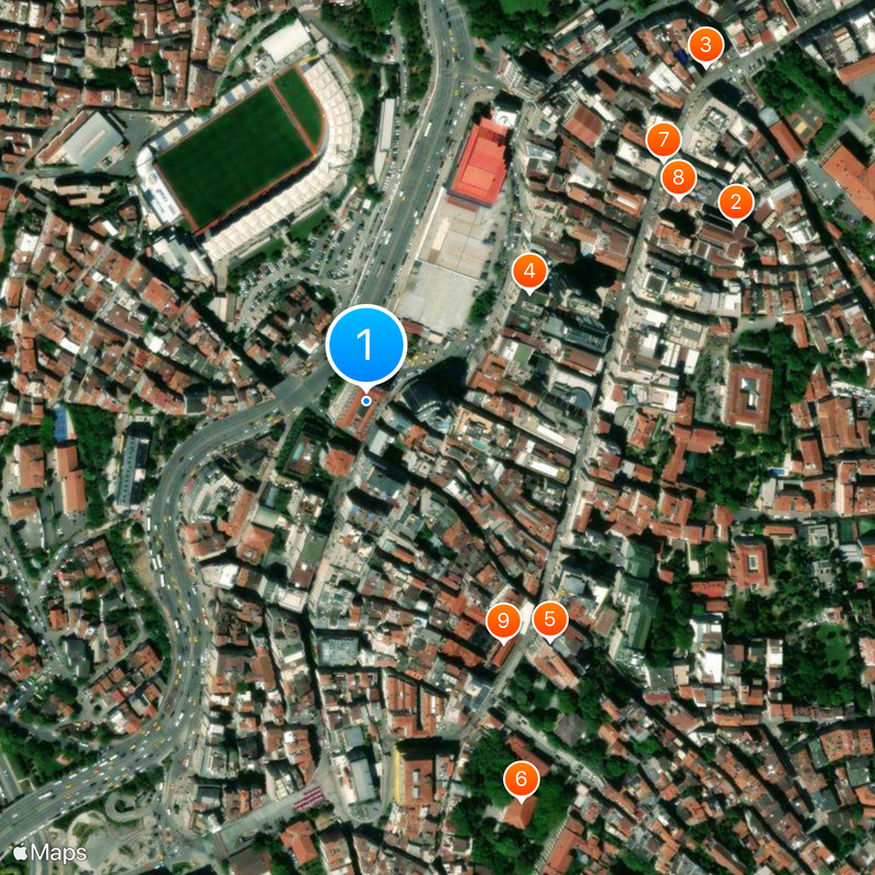 Hotel Pera Palace Mapa