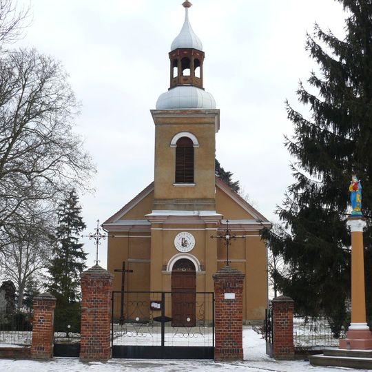 Interior of Saint Andrew church in Iłówiec