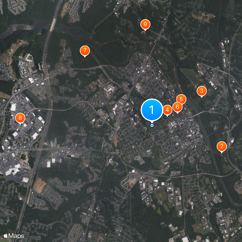 Fredericksburg Carte