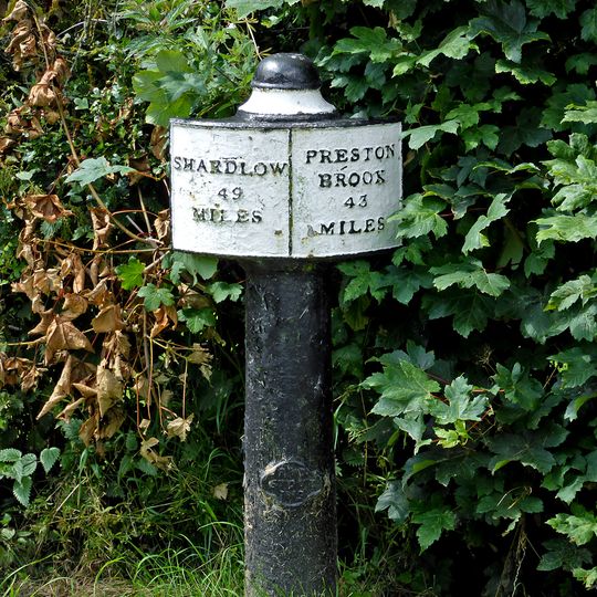 Canal Mile Post 22 Yards To North Of Top Lock Bridge