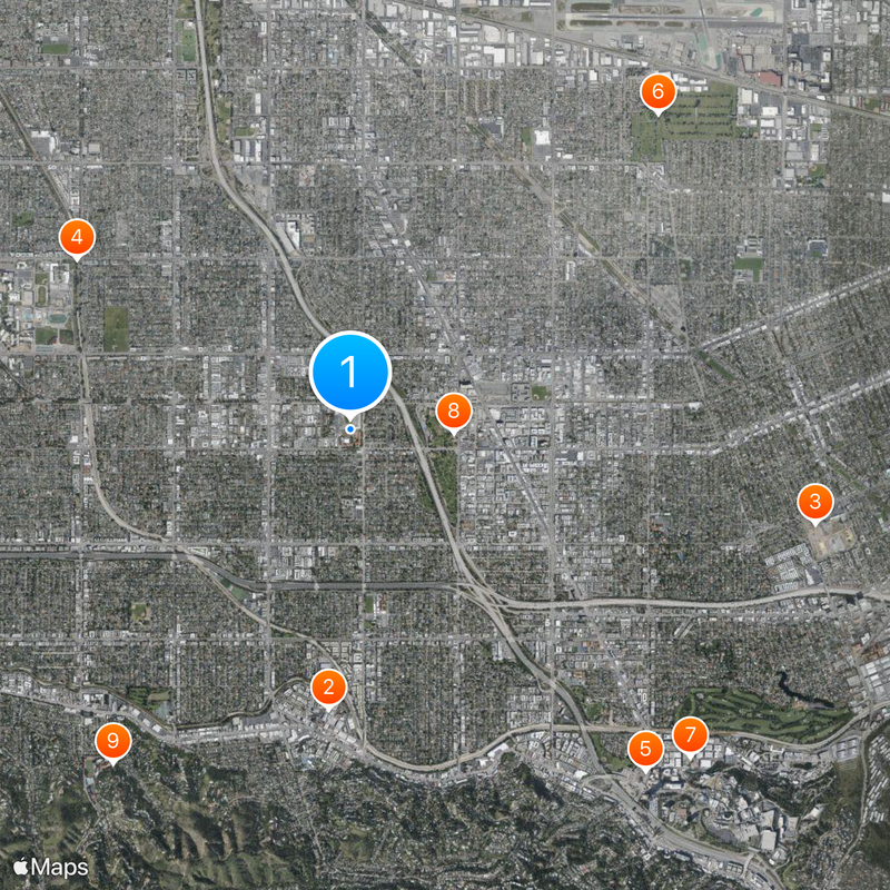 North Hollywood High School Map