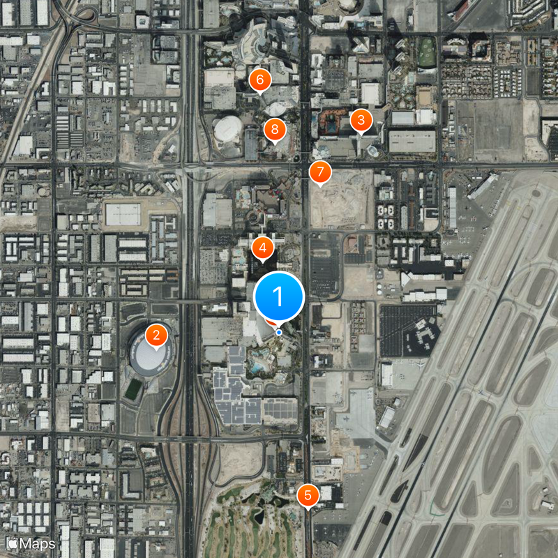 Mandalay Bay Resort and Casino Karte