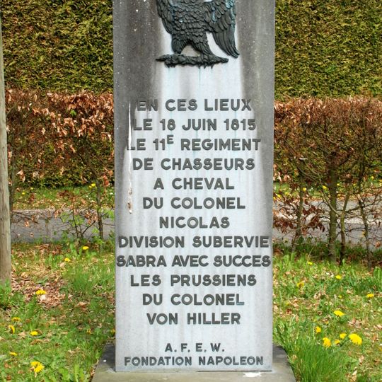 Stèle au 11e régiment de chasseurs à cheval