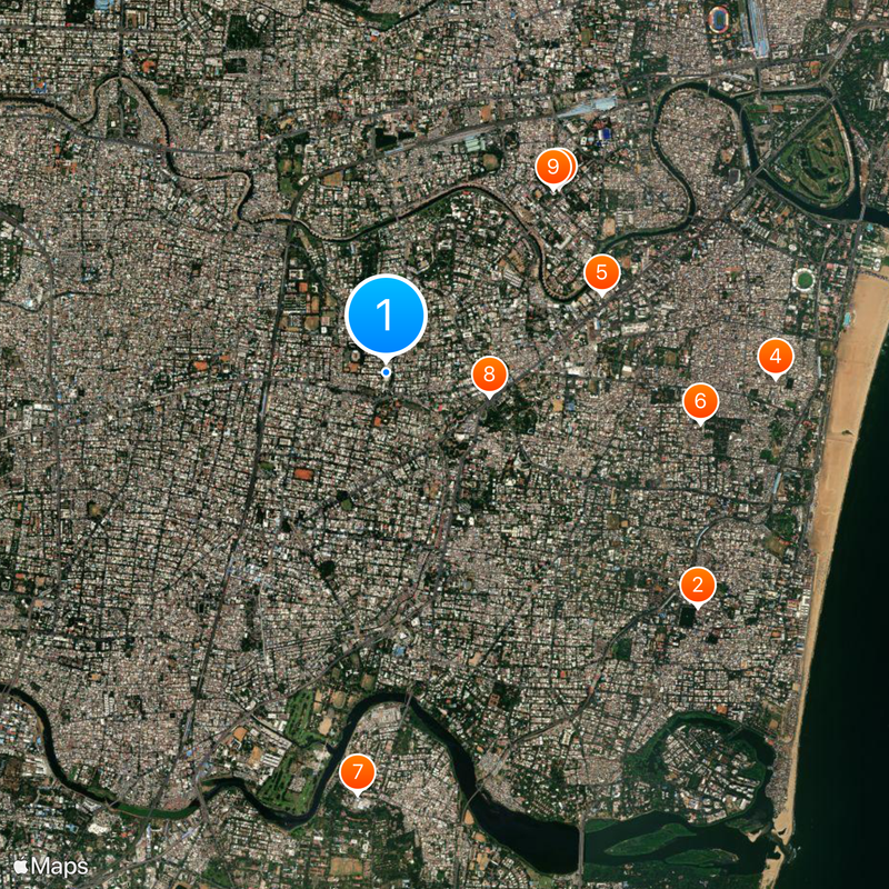 Valluvar Kottam Mappa