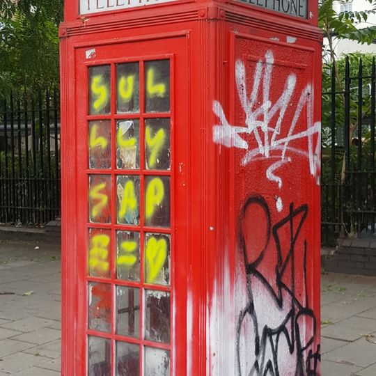 K2 Telephone Kiosk Opposite Number 209 Whitechapel Road