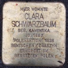 Stolperstein à la mémoire de Clara Schwarzbaum