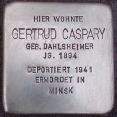 Stolperstein en memoria de Gertrud Caspary