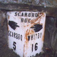 Milestone, Outside 48 High Street, Burniston