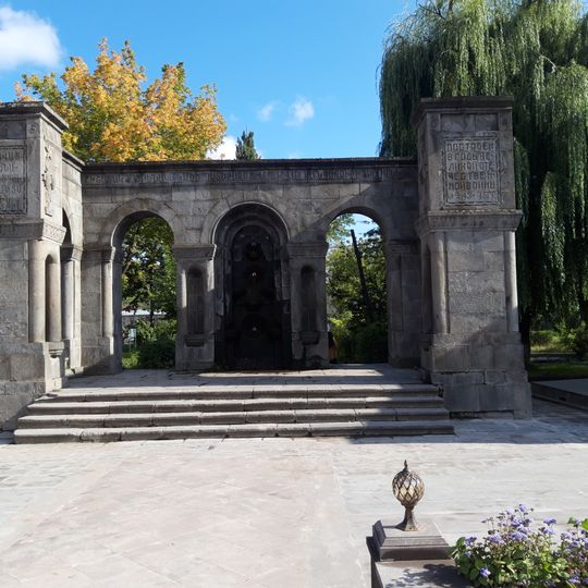 World War II memorial spring in Goris