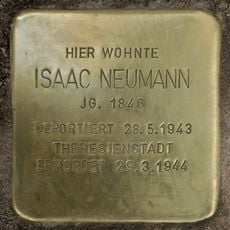 Stolperstein en memoria de Isaac Neumann