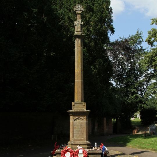 Wellesbourne War Memorial Approximately 17 Metres West of the Church of St Peter