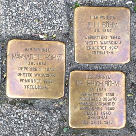 Stolperstein en memoria de Elly Böhm