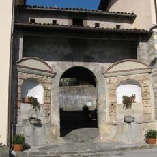 Archway with fountains of Verni