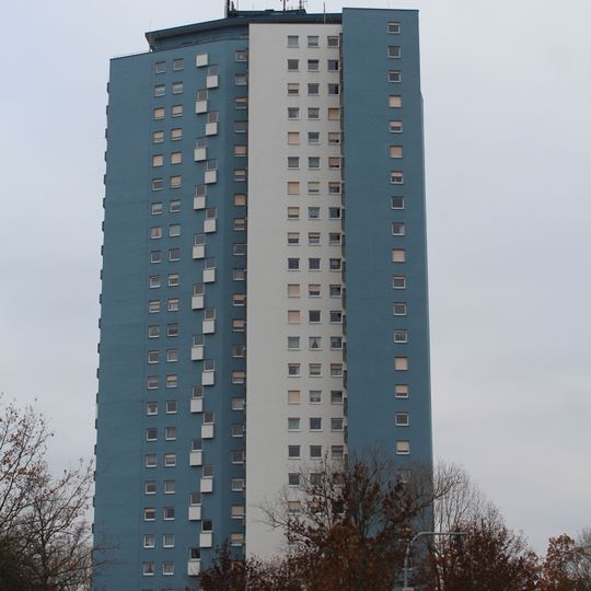 Blaues Hochhaus Schweinfurt