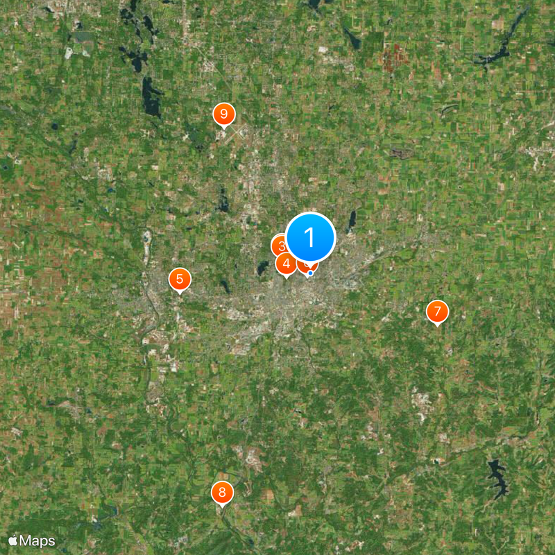 Contea di Stark Mappa