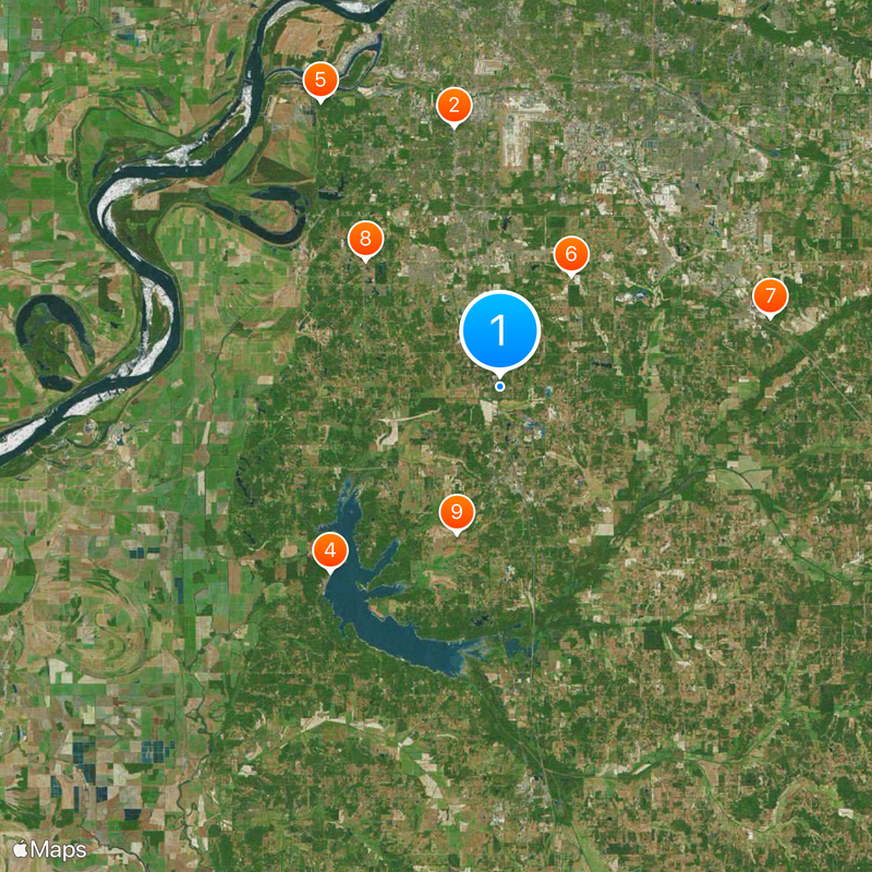 Contea di DeSoto Mappa