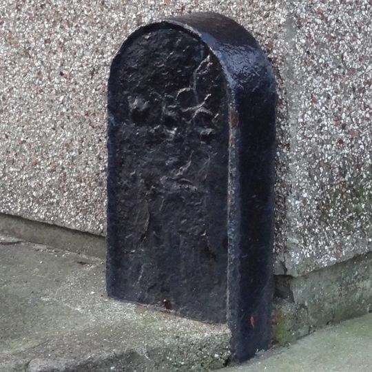 Boundary Marker In Lane At Rear Of Number 6 The Coastguard Houses