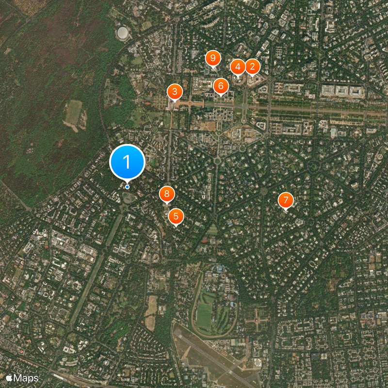 National Police Memorial Mapa