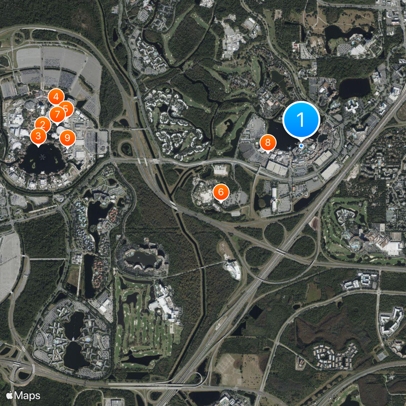 Pleasure Island Kaart