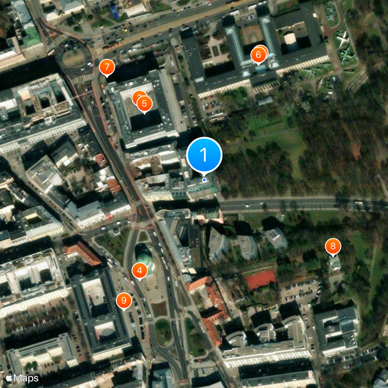 Bourse de Varsovie Carte