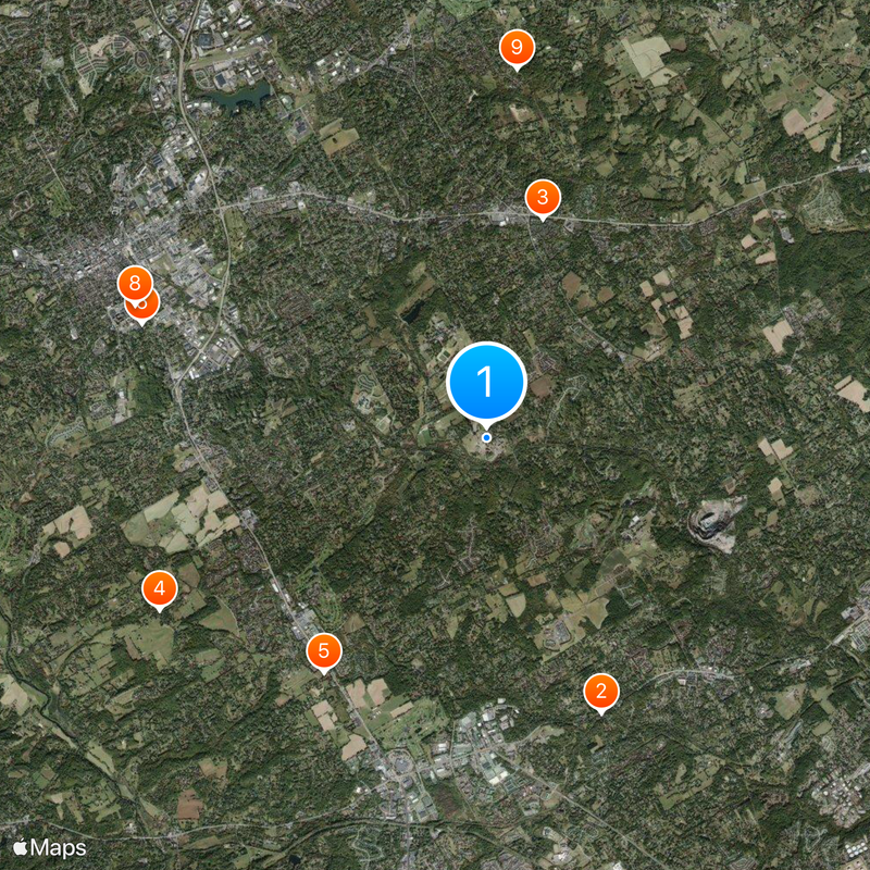 Cheyney University of Pennsylvania Karte