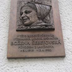 Plaque of Božena Šebetovská, Brno
